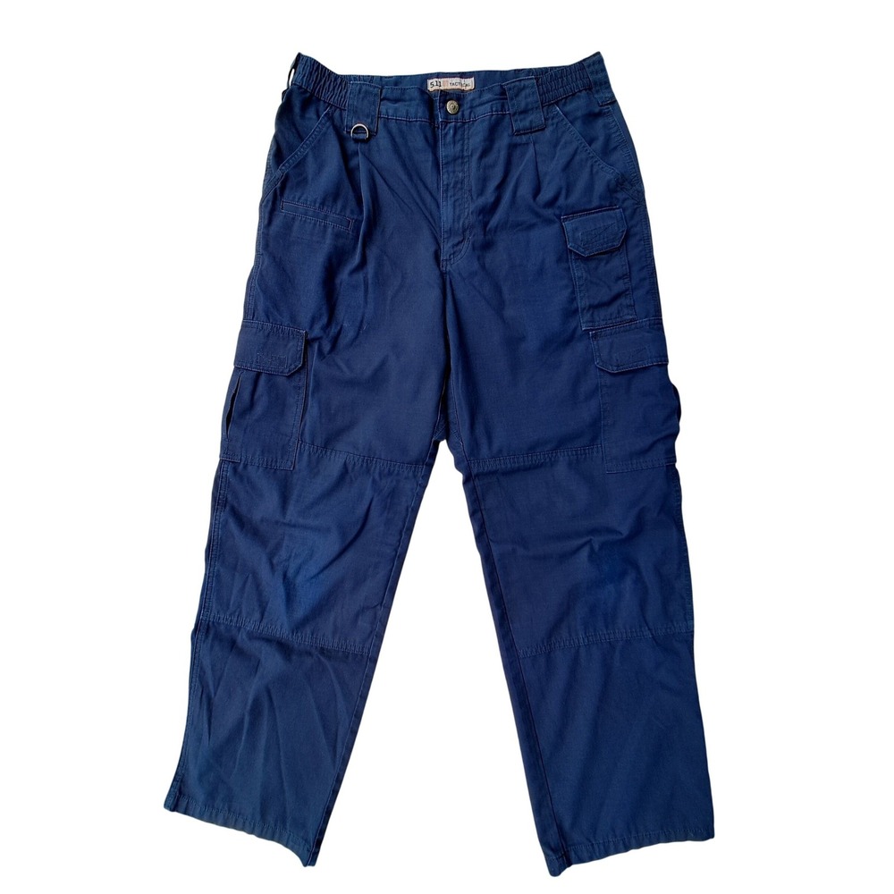 5.11 Tactical‎ Mens Navy Blue Cotton Canvas Cargo Pants 74273 Size 32x30
